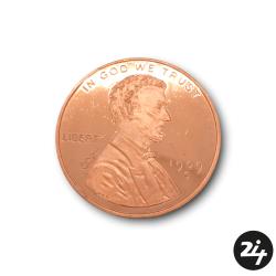 1 oz 999 Fine Copper One Cent Coin #2