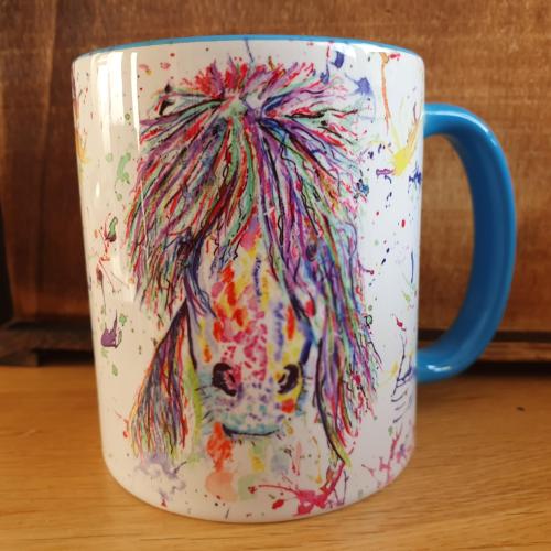 Dartmoor Pony MUG. Beautiful Rainbow Colours.