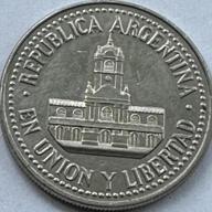 1993 Argentina 25 Centavos The Cabildo Building Silver Colour