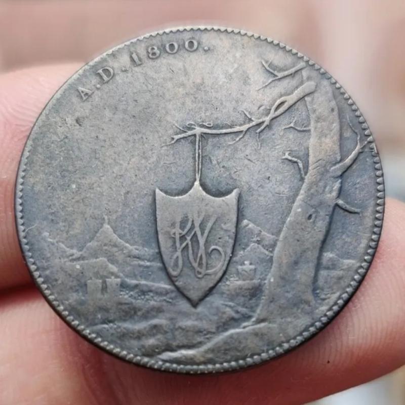 1800 Very Rare Ireland Wexford Enniscorthy Halfpenny Token Coin