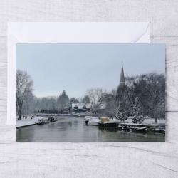 Pack of 3 Abingdon on Thames Blank Greeting Cards with envelopes