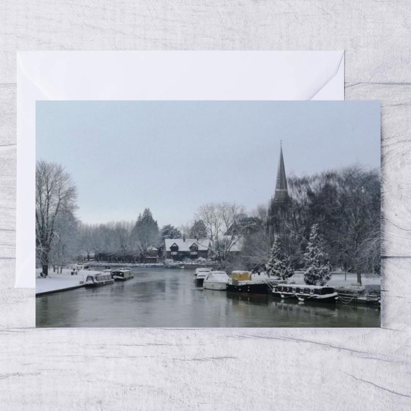 Pack of 3 Abingdon on Thames Blank Greeting Cards with envelopes