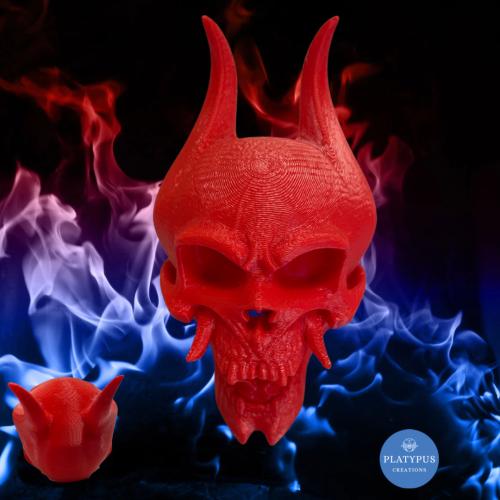 Red Demon Skull