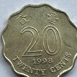 Hong Kong 1994 20c Twenty Cents Queen Elizabeth 2nd Orchid Flower