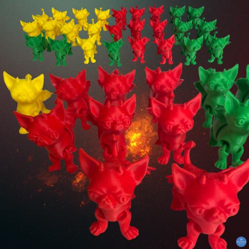 4 Demon Chihuahuas, various colours, incl  P&P