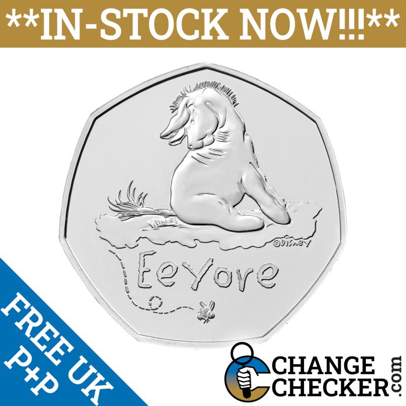 Naked Eeyore 2022 50p Coin Brilliant Uncirculated Winnie Pooh & Friends