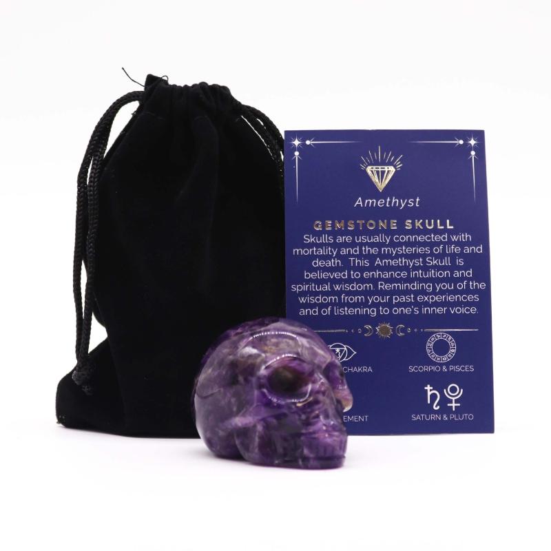Amethyst Large Crystal Skull (incl p&p)