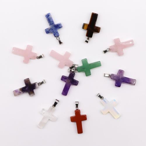 Assortment of Crystal Cross Pendants (12) (incl p&p)