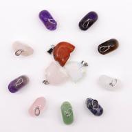 Assortment of Crystal Skull Pendants (12) (incl p&p)
