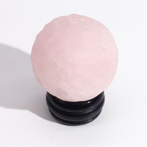 Venus-Rose Quartz Planet-Sola Goldstone Stand (incl p&p)