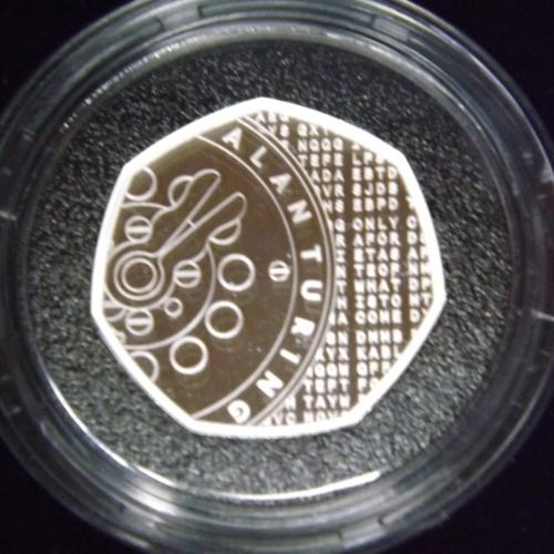 2022 Alan Turing silver proof 50p.