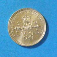 1989 Tercentenary of the Bill of Rights £2 coin.