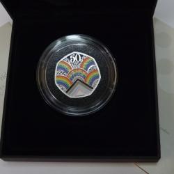 2022 50 Years of Pride 50p Coloured Silver Proof