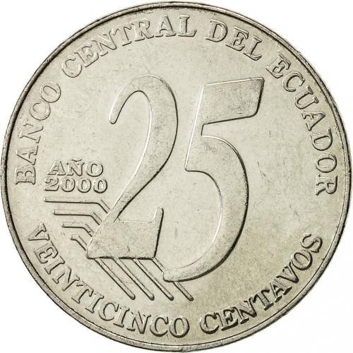 Ecuador 25c Cent Date 2000 VAT Receipt Given