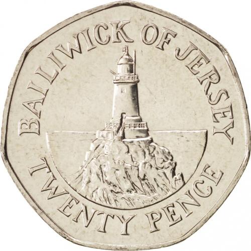 Jersey 2006 20p Twenty Pence Channel Islands Circulated VAT Lighthouse