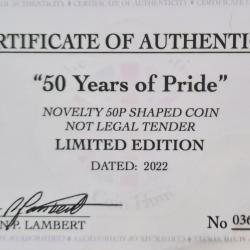 RARE ORIGINAL 50 YEARS OF PRIDE 2022 COA 36 LIMITED EDT OF 100