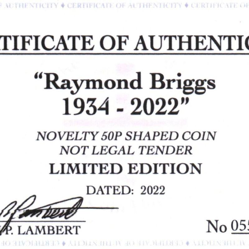 RARE ORIGINAL RAYMOUND BRIGGS 2022 WITH COA OF 100