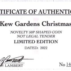 RARE ORIGINAL KEW GARDENS CHRISTMAS 2022 COA 146 LIMITED EDT OF 250