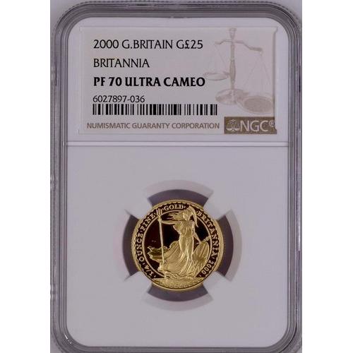 2000 1/4 ounce gold proof Britannia NGC PF70UCAM