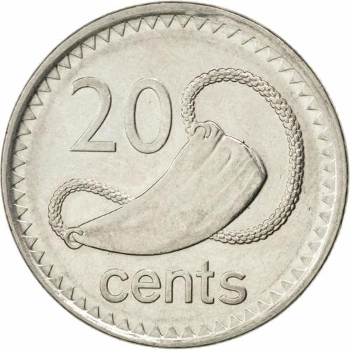 Fiji 20c Cent Coin Date 2010 Circulated VAT Receipt Given