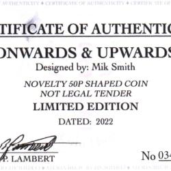 RARE ORIGINAL ONWARDS AND UPWARDS 2022 WITH COA OF 100