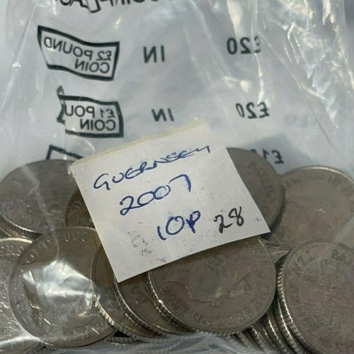 Jersey 2007 10p Ten Pence Channel Islands Circulated VAT Receipt Given