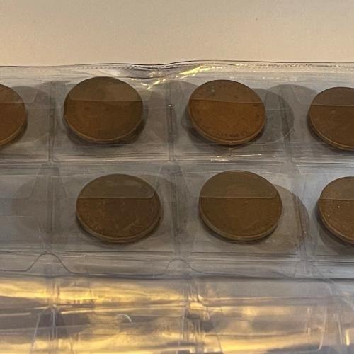 Farthings 1/4 Penny King George 6th 1939 - 1945 7x Coin Set VAT Receipt War Year