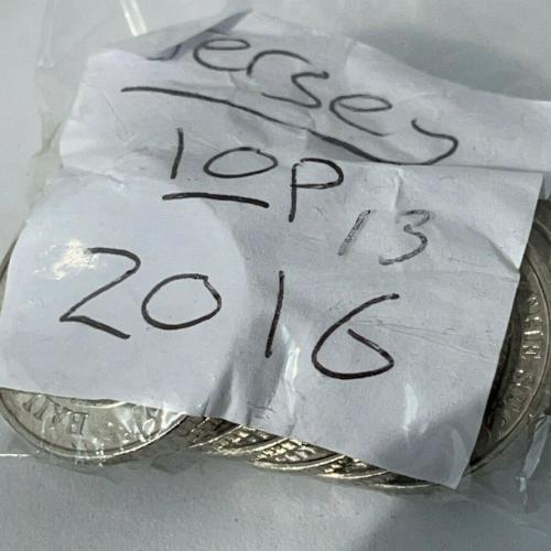 Jersey 2016 10p Ten Pence Channel Islands Circulated VAT Receipt Given