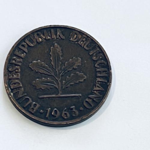 Germany 1963  2 PFENNIG  Circulated Coin