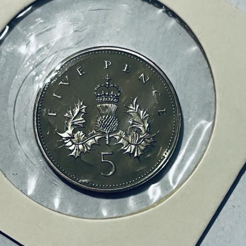 5p Uncirculated Five Pence 1990 VAT Receipt Given Old Large Type