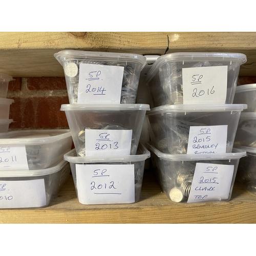 5p Circulated Five Pence 2010-2020 11x Set Queen Elizabeth 2nd Jubilee Memorial