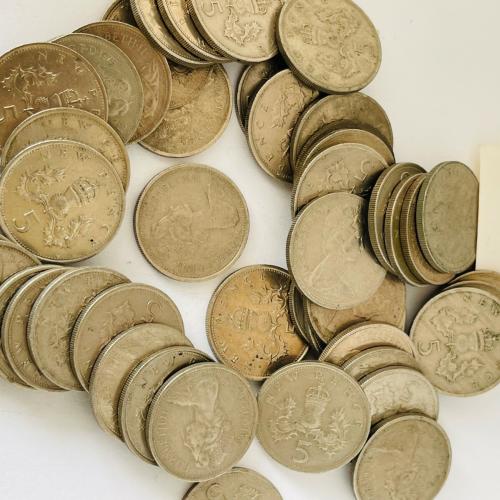 5p Uncirculated Five Pence 1975 VAT Receipt Given Old Large Type