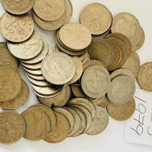 5p Uncirculated Five Pence 1979 VAT Receipt Given Old Large Type