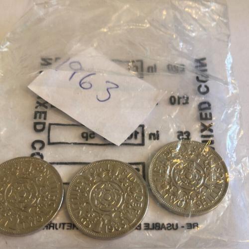 1963 Two Shillings AKA One Florin Queen Elizabeth 2nd VAT Receipt Given Two Bob