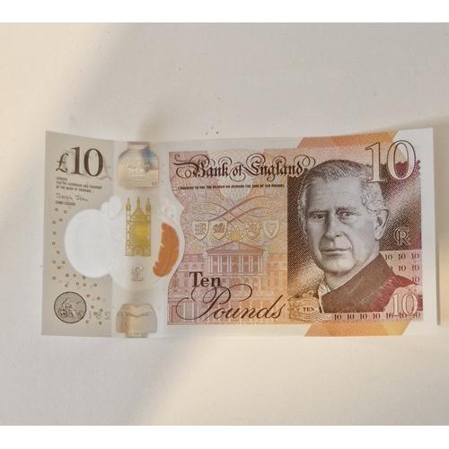 Birthday 28/12/76? KING CHARLES III £10 Banknote Circulated Note HB39 281276