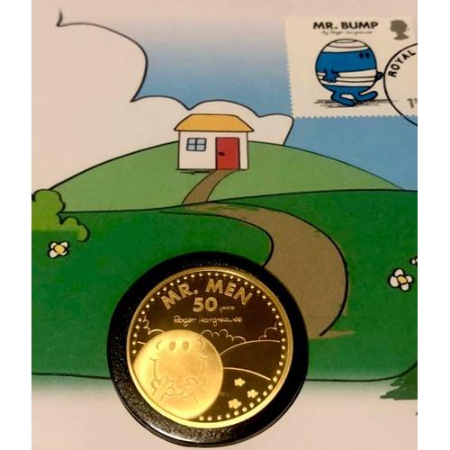Mr Happy 50th Anniversary Of Mr. Men Little Miss 2021 1 Ounce Gold Proof Coin