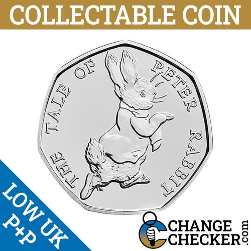2017 The Tale Of Peter Rabbit 50p Fifty Pence Coin Circulated Condition