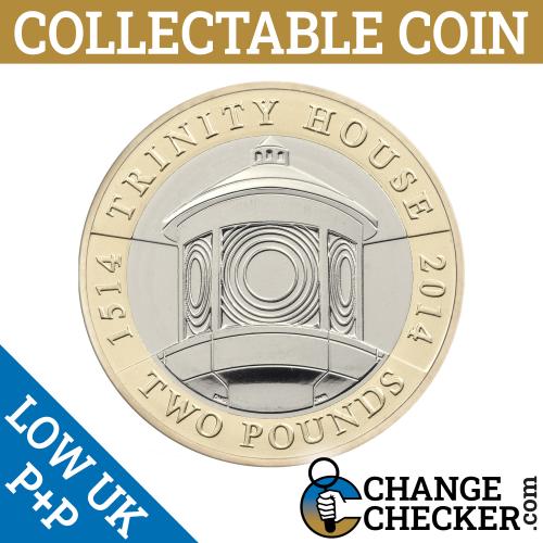 2014 Trinity House Mariners Light Writing Upside Down Two Pounds