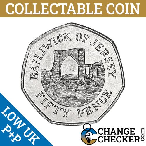 Jersey 50p 1997 Ruined Arch of Grosnez Castle From St Ouen Bailiwick Of Jersey