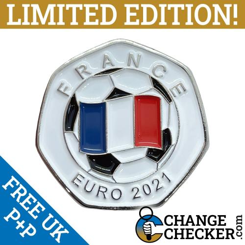 Football Euro 2021 France Rare 50p Shaped Coins Limited Edition 100 In Stock Now