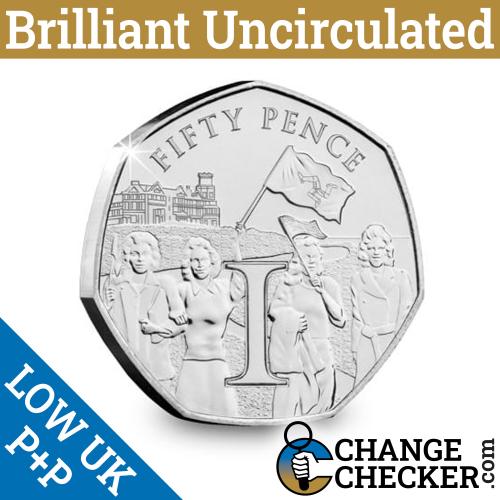 2020 Citizens of the Isle of Man Celebrating 50p Fifty BUNC Coin IOM VE Day 75th