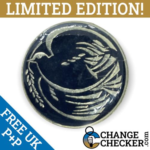 1995 Dove of Peace £2 Two Pounds Coin Multi Coloured Unique Rare Enamelled