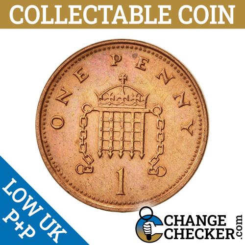 1990 Portcullis Reverse 1p Penny Coins Uncirculated Queen Elizabeth 2nd Jubilee