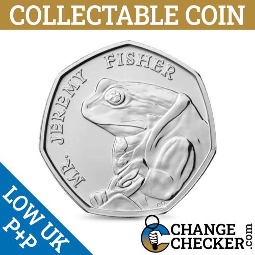 2017 Jeremy Fisher Beatrix Potter 50p Fifty Pence Coin Circulated Condition