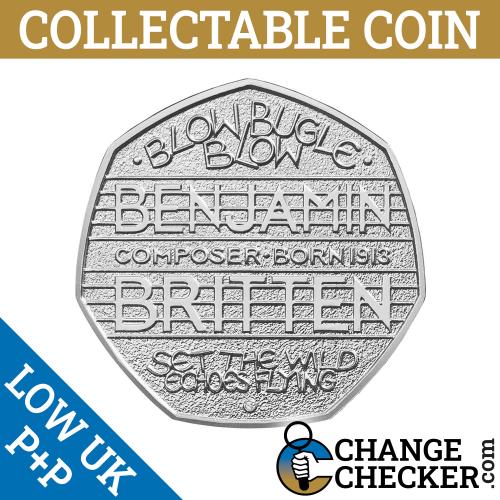 2013 Benjamin Britten 50p Fifty Pence Coin Circulated Condition