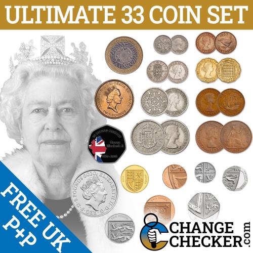 Queen Elizabeth II Ultimate 33 Coin Collection Platinum Jubilee Remembrance QE2