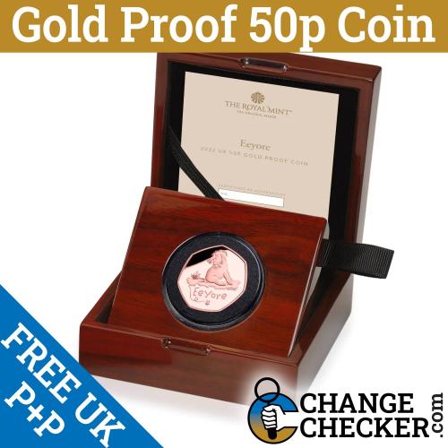 Eeyore 2022 *GOLD PROOF* 50p Brand New & Boxed Winnie The Pooh & Friends Pre Ord