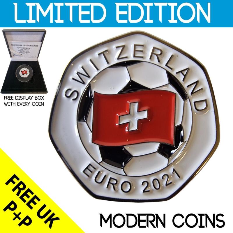 RARE ORIGINAL SWITZERLAND EURO 2021 SERIES WITH COA OF 100