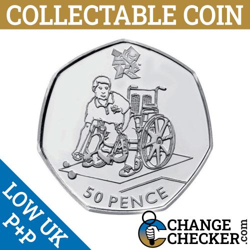2011 Boccia 50p 2012 Olympic Rare Coins Circulated Condition Olympics