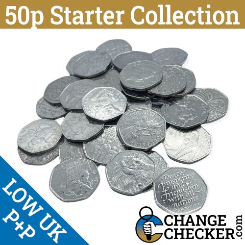 50p Commemorative Starter Collection - Sheet of 20 Coins - Mixed Designs Random